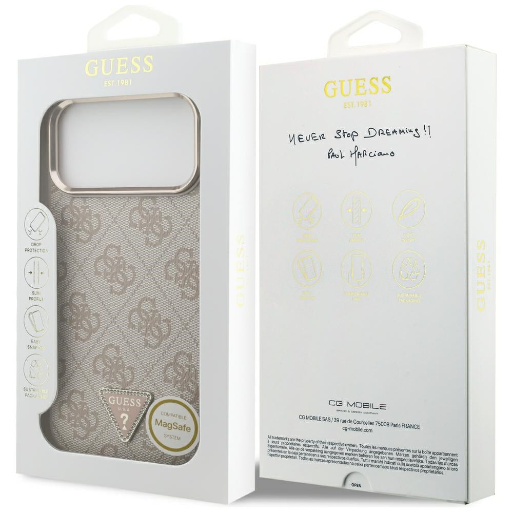 Guess iPhone 17 Pro Max/iPhone 18 Pro Max Skal 4G Triangle MagSafe Rosa