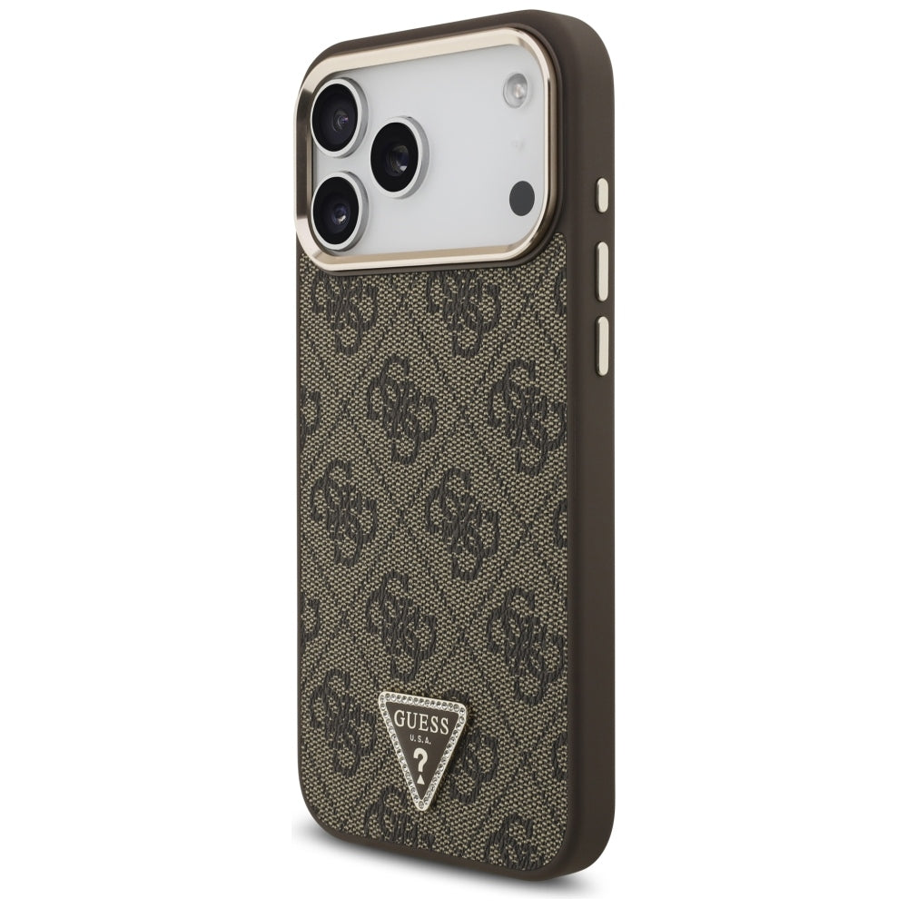 Guess iPhone 17 Pro Max/iPhone 18 Pro Max Skal 4G Triangle MagSafe Brun