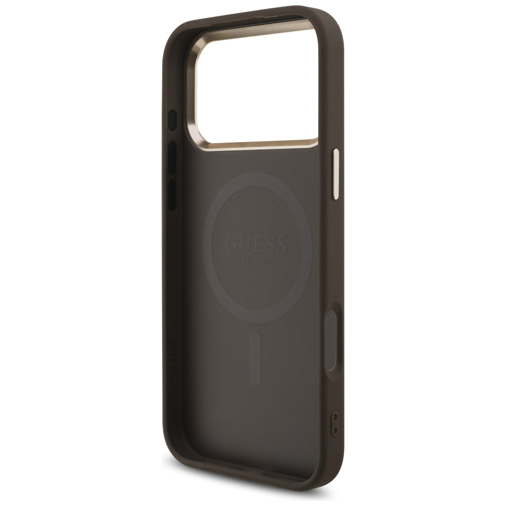 Guess iPhone 17 Pro Max/iPhone 18 Pro Max Skal 4G Triangle MagSafe Brun