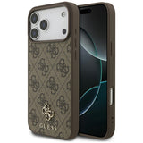 Guess iPhone 17 Pro Max/iPhone 18 Pro Max Skal 4G Small Classic Logo Brun