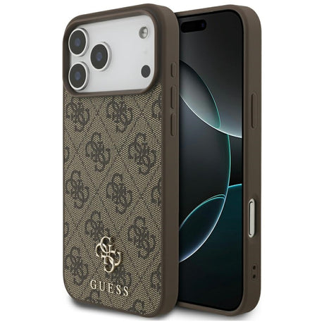 Guess iPhone 17 Pro Max/iPhone 18 Pro Max Skal 4G Small Classic Logo Brun