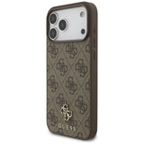Guess iPhone 17 Pro Max/iPhone 18 Pro Max Skal 4G Small Classic Logo Brun
