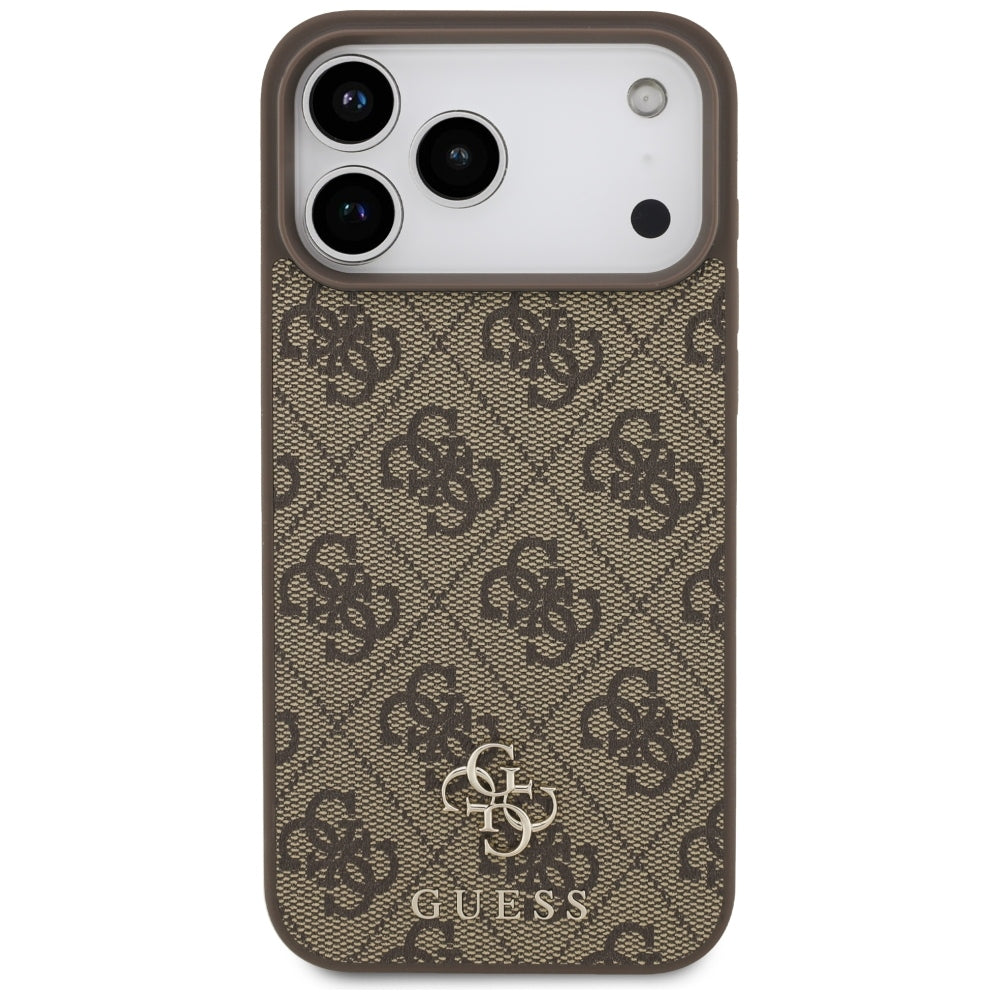 Guess iPhone 17 Pro Max/iPhone 18 Pro Max Skal 4G Small Classic Logo Brun