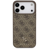 Guess iPhone 17 Pro Max/iPhone 18 Pro Max Skal 4G Small Classic Logo Brun