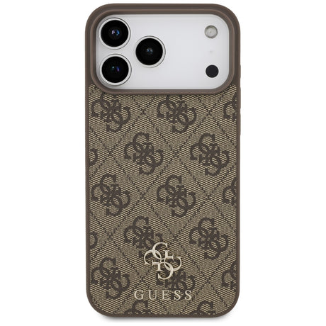 Guess iPhone 17 Pro Max/iPhone 18 Pro Max Skal 4G Small Classic Logo Brun