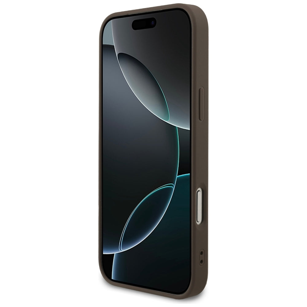 Guess iPhone 17 Pro Max/iPhone 18 Pro Max Skal 4G Small Classic Logo Brun