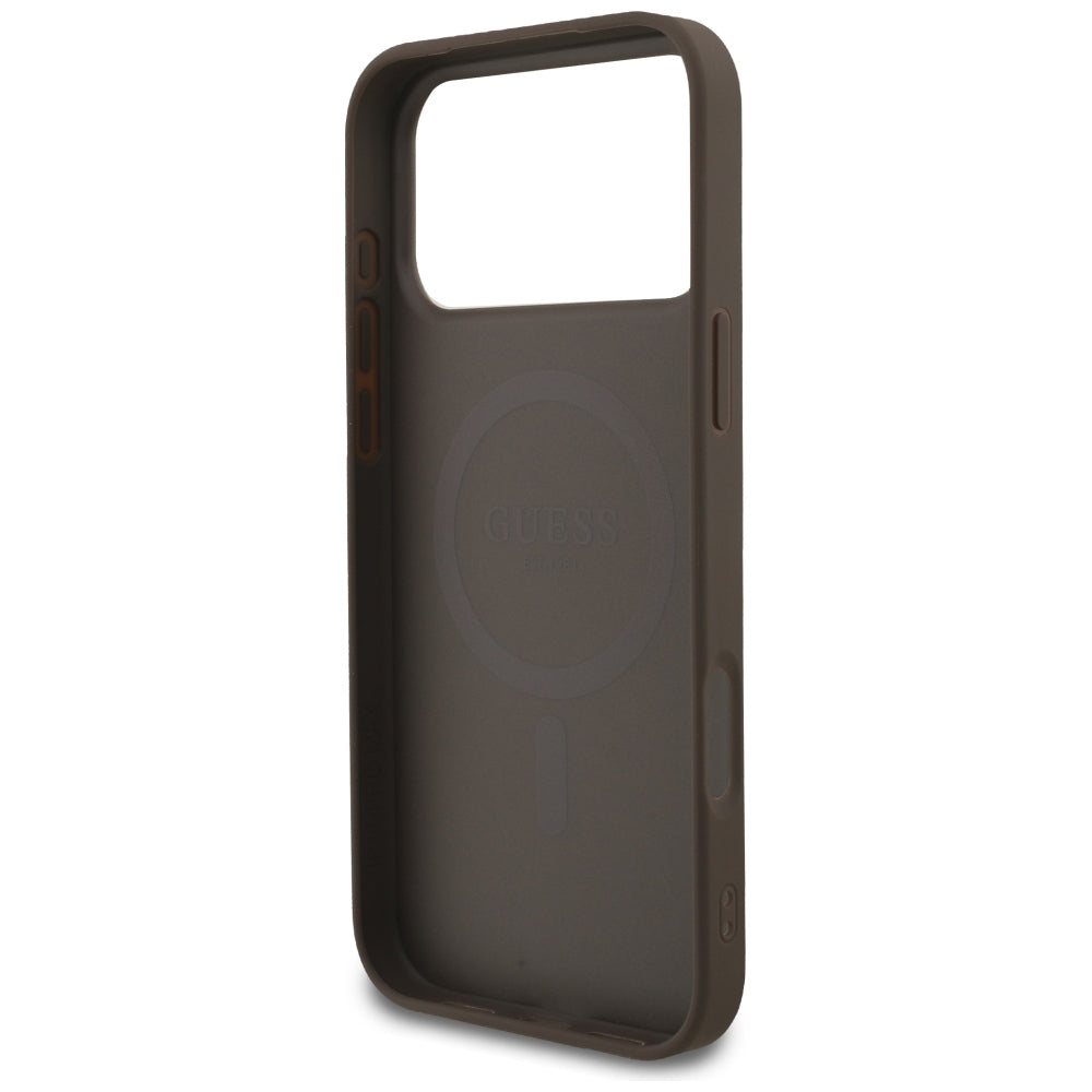 Guess iPhone 17 Pro Max/iPhone 18 Pro Max Skal 4G Small Classic Logo Brun