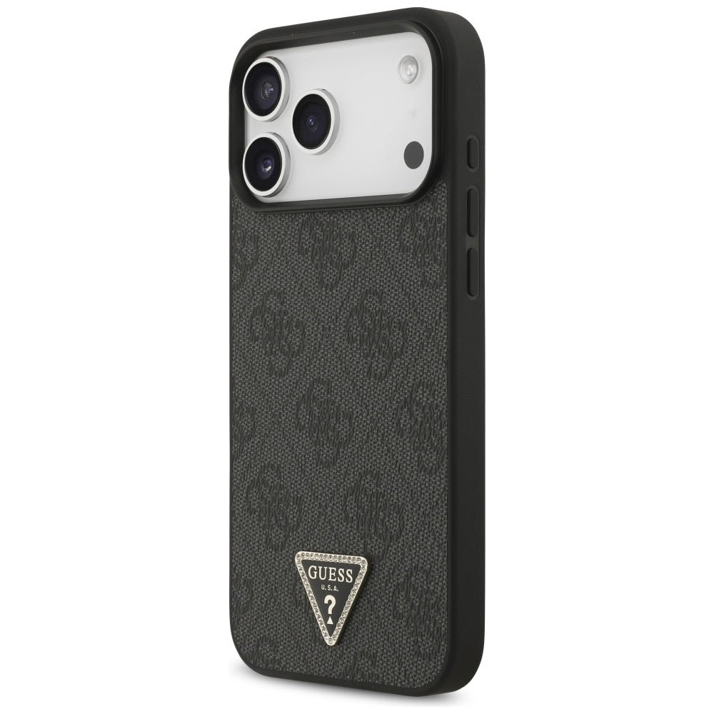 Guess iPhone 17 Pro Max/iPhone 18 Pro Max Skal 4G Triangle Strass Svart