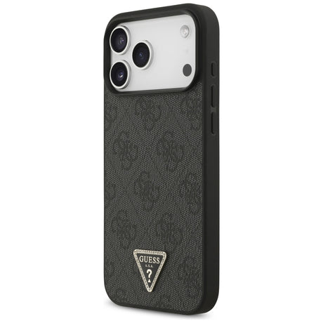 Guess iPhone 17 Pro Max/iPhone 18 Pro Max Skal 4G Triangle Strass Svart
