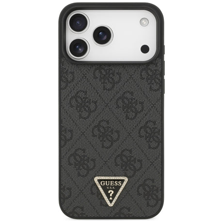 Guess iPhone 17 Pro Max/iPhone 18 Pro Max Skal 4G Triangle Strass Svart