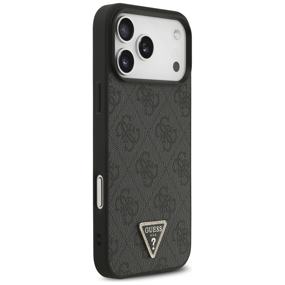 Guess iPhone 17 Pro Max/iPhone 18 Pro Max Skal 4G Triangle Strass Svart