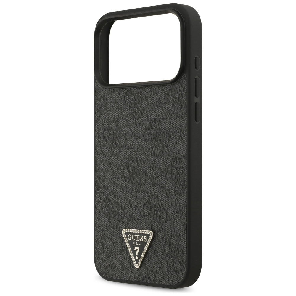 Guess iPhone 17 Pro Max/iPhone 18 Pro Max Skal 4G Triangle Strass Svart