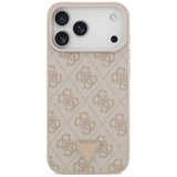 Guess iPhone 17 Pro Max/iPhone 18 Pro Max Skal 4G Triangle Strass Rosa
