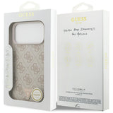 Guess iPhone 17 Pro Max/iPhone 18 Pro Max Skal 4G Triangle Strass Rosa