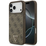 Guess iPhone 17 Pro Max/iPhone 18 Pro Max Skal 4G Triangle Strass Brun