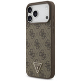 Guess iPhone 17 Pro Max/iPhone 18 Pro Max Skal 4G Triangle Strass Brun