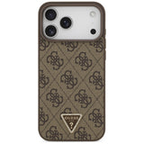 Guess iPhone 17 Pro Max/iPhone 18 Pro Max Skal 4G Triangle Strass Brun