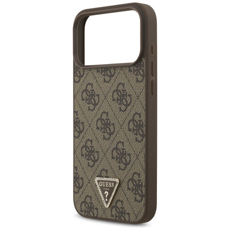 Guess iPhone 17 Pro Max/iPhone 18 Pro Max Skal 4G Triangle Strass Brun