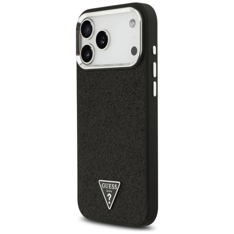 Guess iPhone 17 Pro Max/iPhone 18 Pro Max Skal Glitter Triangle Logo Svart