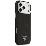 Guess iPhone 17 Pro Max/iPhone 18 Pro Max Skal Glitter Triangle Logo Svart