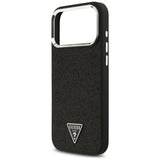 Guess iPhone 17 Pro Max/iPhone 18 Pro Max Skal Glitter Triangle Logo Svart