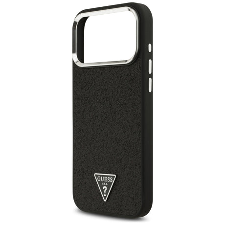 Guess iPhone 17 Pro Max/iPhone 18 Pro Max Skal Glitter Triangle Logo Svart