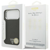Guess iPhone 17 Pro Max/iPhone 18 Pro Max Skal Glitter Triangle Logo Svart
