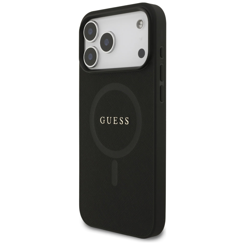 Guess iPhone 17 Pro Max/iPhone 18 Pro Max Skal Saffiano Classic Logo Svart