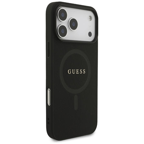 Guess iPhone 17 Pro Max/iPhone 18 Pro Max Skal Saffiano Classic Logo Svart