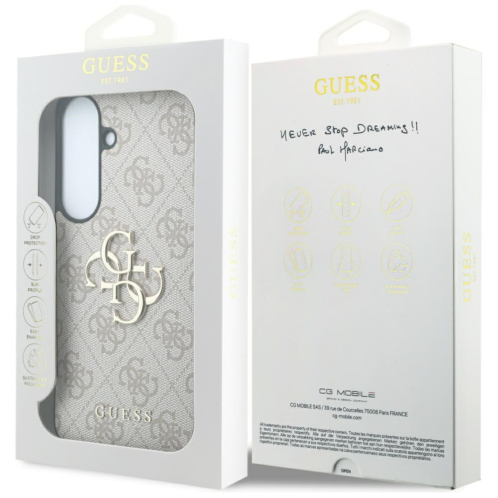Guess Samsung Galaxy S26 FE Skal 4G Metal Logo Rosa
