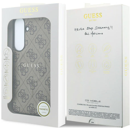 Guess Samsung Galaxy S26 FE Skal 4G Embossed MagSafe Brun
