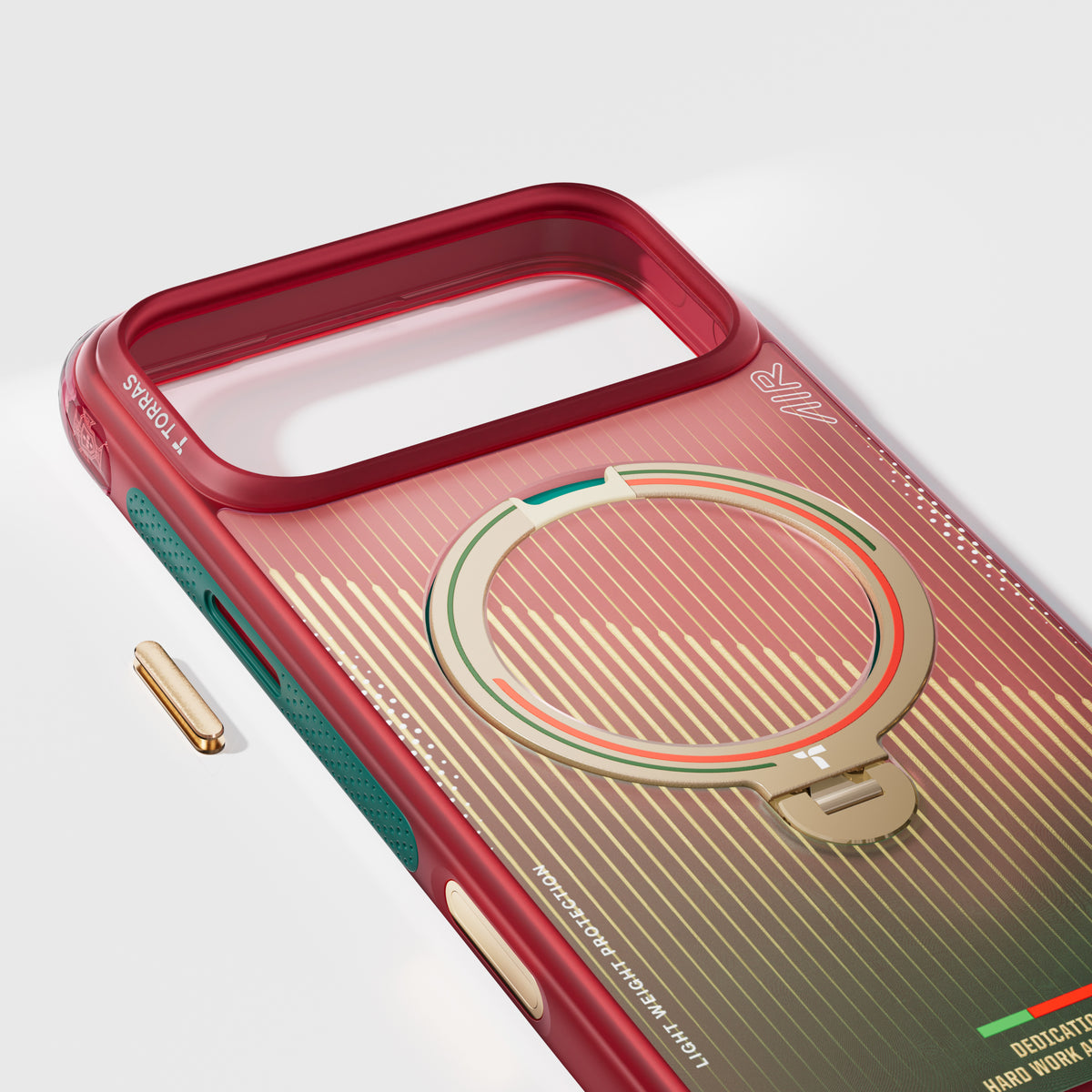 Torras iPhone 17 Pro Skal Ostand Q3 Air Portugal Glory Sash