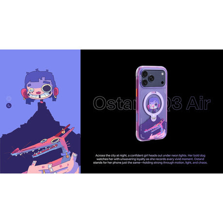 Torras iPhone 17 Pro Skal Ostand Q3 Air Gawx Neon Night Muse