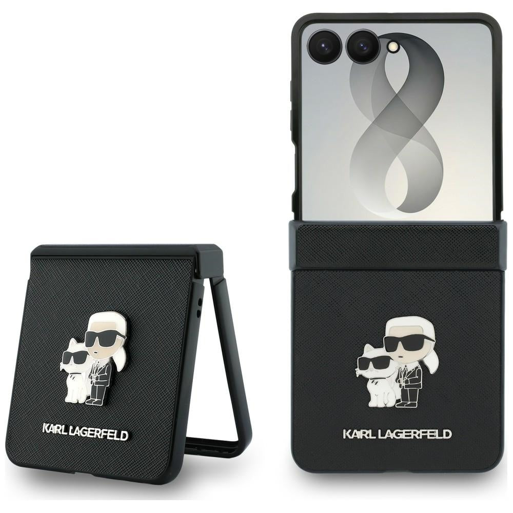 Karl Lagerfeld Samsung Galaxy Z Flip 8 Skal Saffiano Karl & Choupette Svart