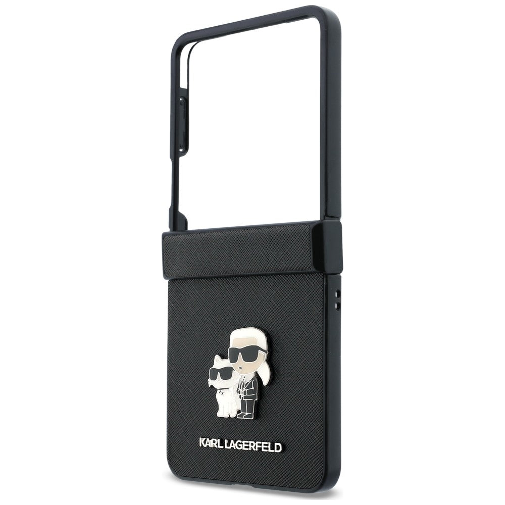 Karl Lagerfeld Samsung Galaxy Z Flip 8 Skal Saffiano Karl & Choupette Svart