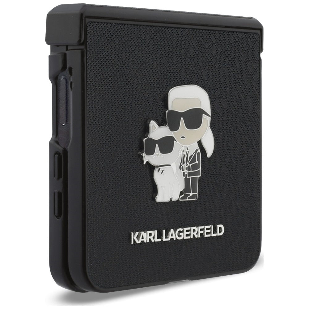 Karl Lagerfeld Samsung Galaxy Z Flip 8 Skal Saffiano Karl & Choupette Svart