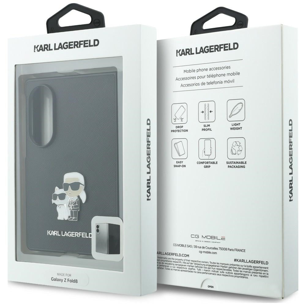 Karl Lagerfeld Samsung Galaxy Z Fold 8 Skal Saffiano Karl & Choupette Svart