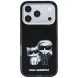 Karl Lagerfeld iPhone 17 Pro/iPhone 18 Pro Skal Smooth Karl & Choupette Sketch Svart