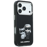 Karl Lagerfeld iPhone 17 Pro/iPhone 18 Pro Skal Smooth Karl & Choupette Sketch Svart