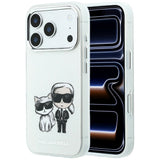 Karl Lagerfeld iPhone 17 Pro Max/iPhone 18 Pro Max Skal Smooth Karl & Choupette Sketch Beige