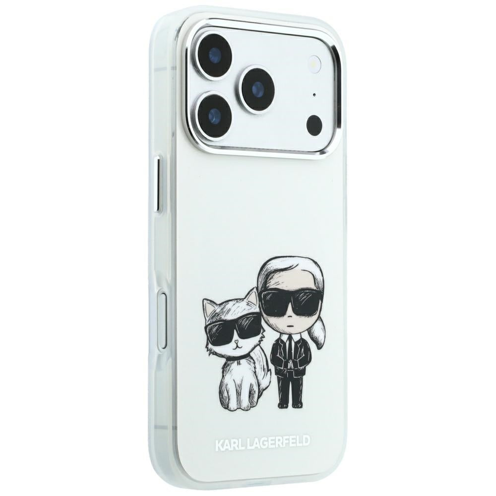 Karl Lagerfeld iPhone 17 Pro Max/iPhone 18 Pro Max Skal Smooth Karl & Choupette Sketch Beige