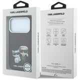 Karl Lagerfeld iPhone 17 Pro/iPhone 18 Pro Skal Smooth Karl & Choupette Sketch Burgundy