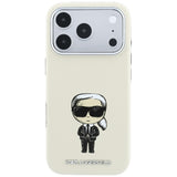Karl Lagerfeld iPhone 17 Pro/iPhone 18 Pro Skal Smooth Ikonik Sketch Beige