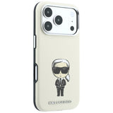 Karl Lagerfeld iPhone 17 Pro/iPhone 18 Pro Skal Smooth Ikonik Sketch Beige