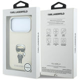 Karl Lagerfeld iPhone 17 Pro/iPhone 18 Pro Skal Smooth Ikonik Sketch Beige