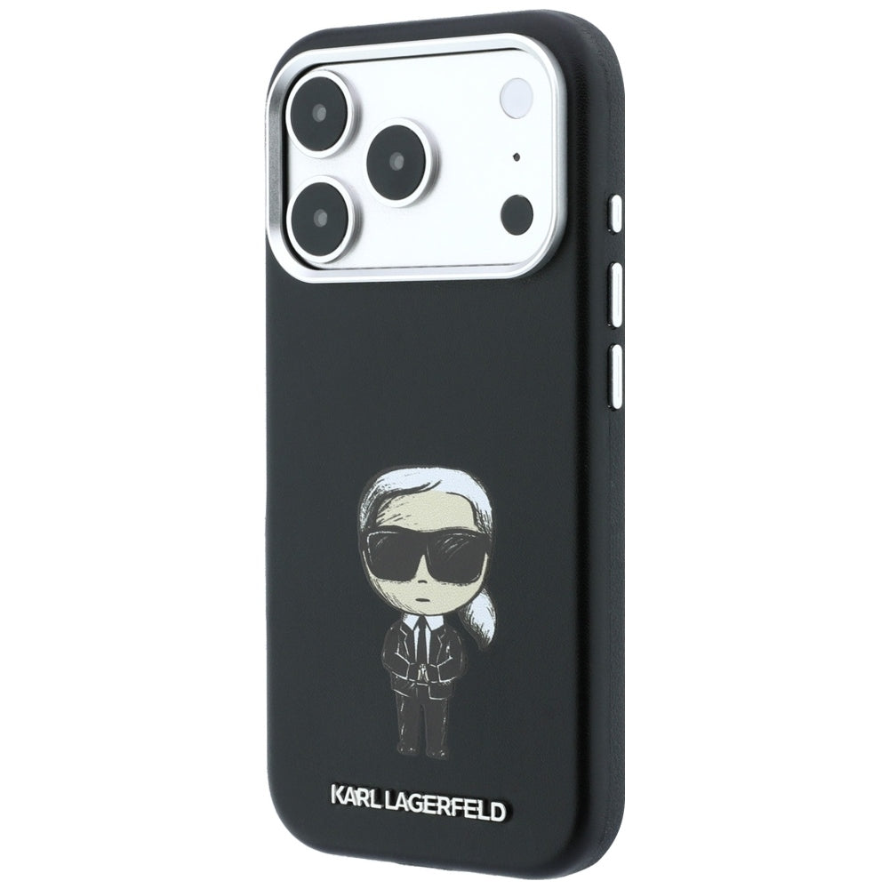 Karl Lagerfeld iPhone 17 Pro/iPhone 18 Pro Skal Smooth Ikonik Sketch Svart
