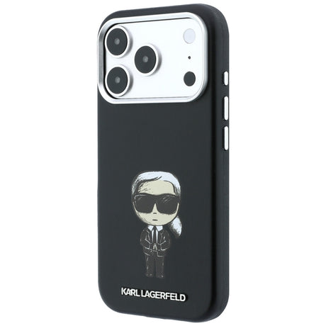 Karl Lagerfeld iPhone 17 Pro/iPhone 18 Pro Skal Smooth Ikonik Sketch Svart