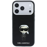 Karl Lagerfeld iPhone 17 Pro/iPhone 18 Pro Skal Smooth Ikonik Sketch Svart