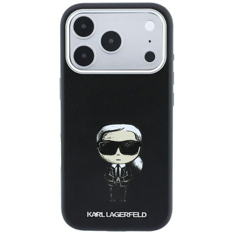 Karl Lagerfeld iPhone 17 Pro/iPhone 18 Pro Skal Smooth Ikonik Sketch Svart