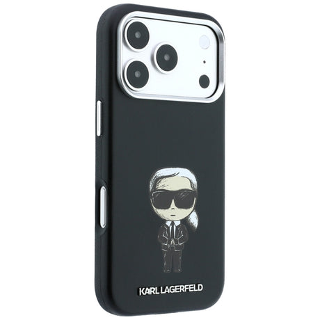 Karl Lagerfeld iPhone 17 Pro/iPhone 18 Pro Skal Smooth Ikonik Sketch Svart